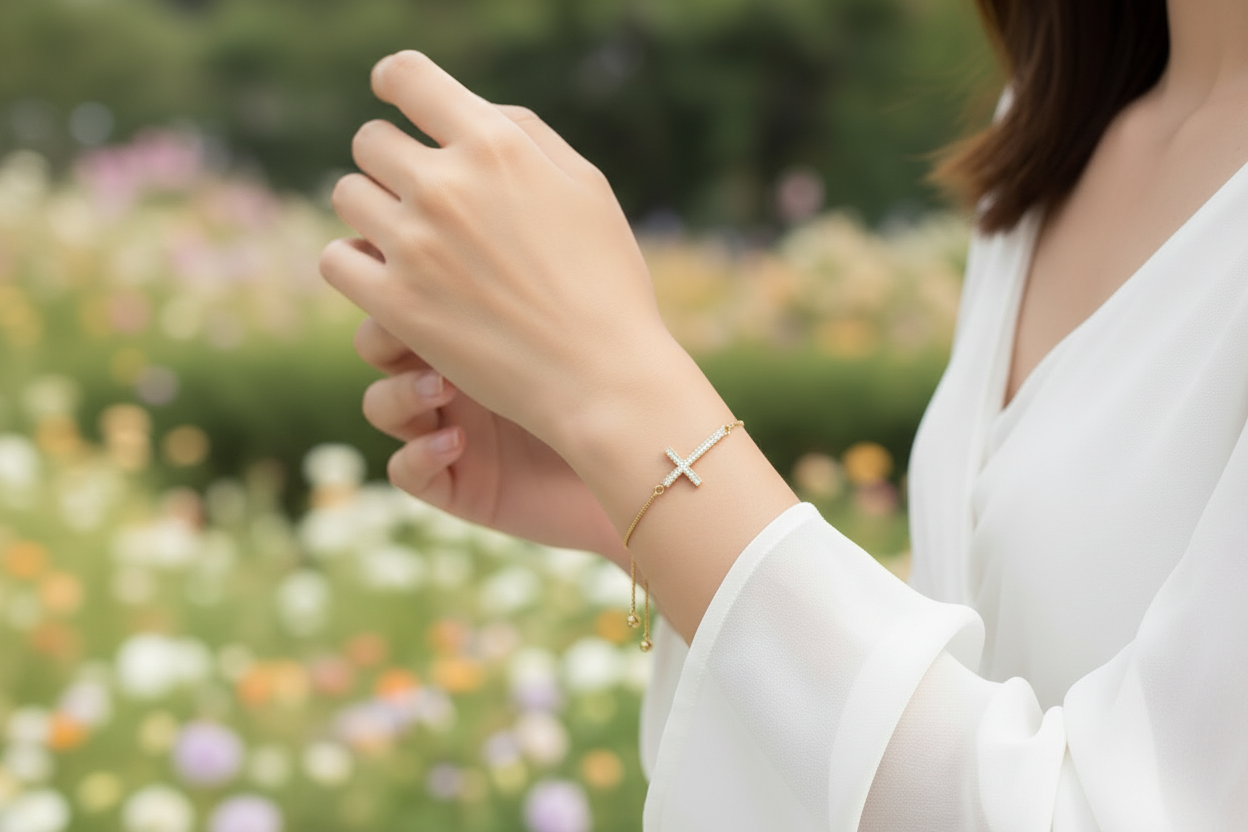 Cross Bracelet Wide Format